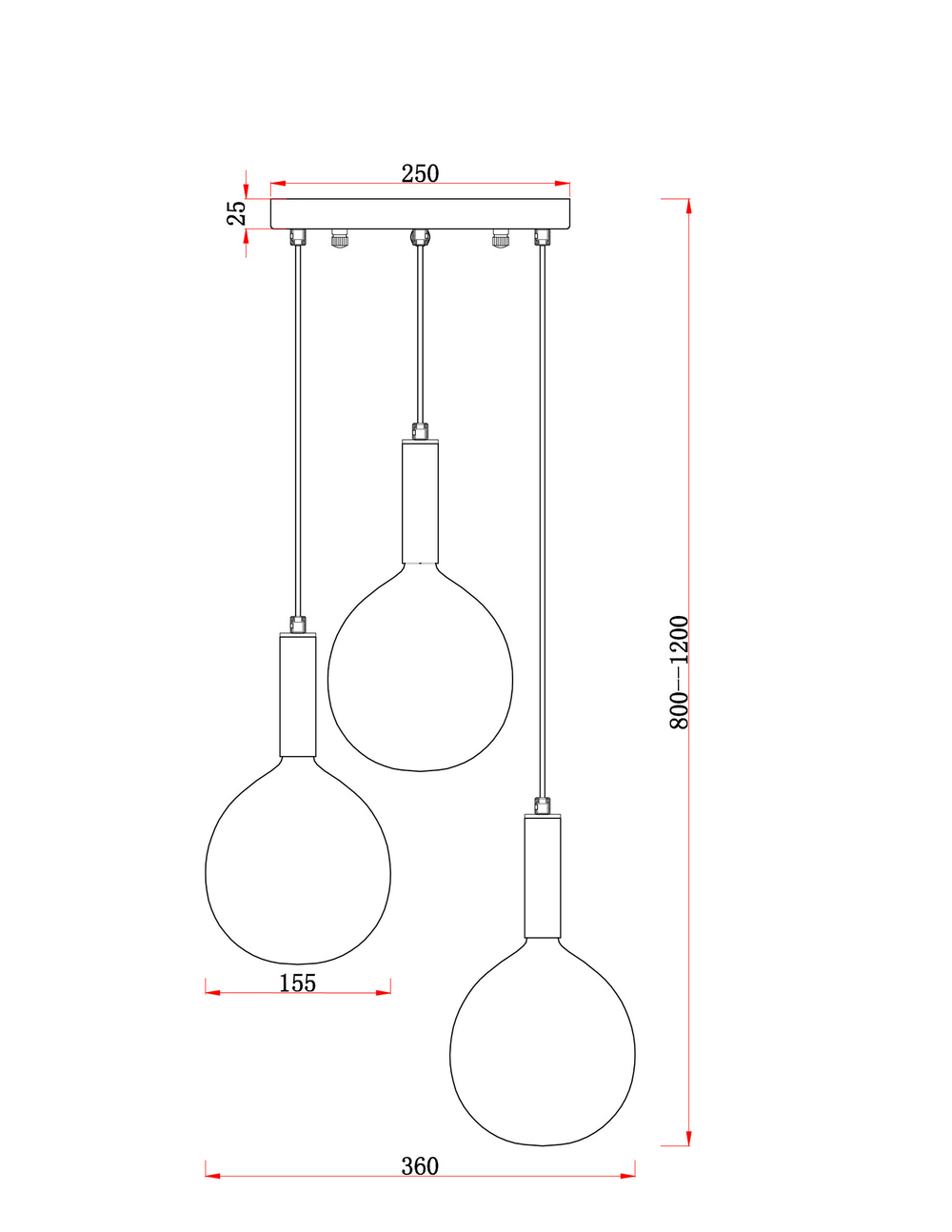 Подвесной светильник Freya FR5269PL-03CH