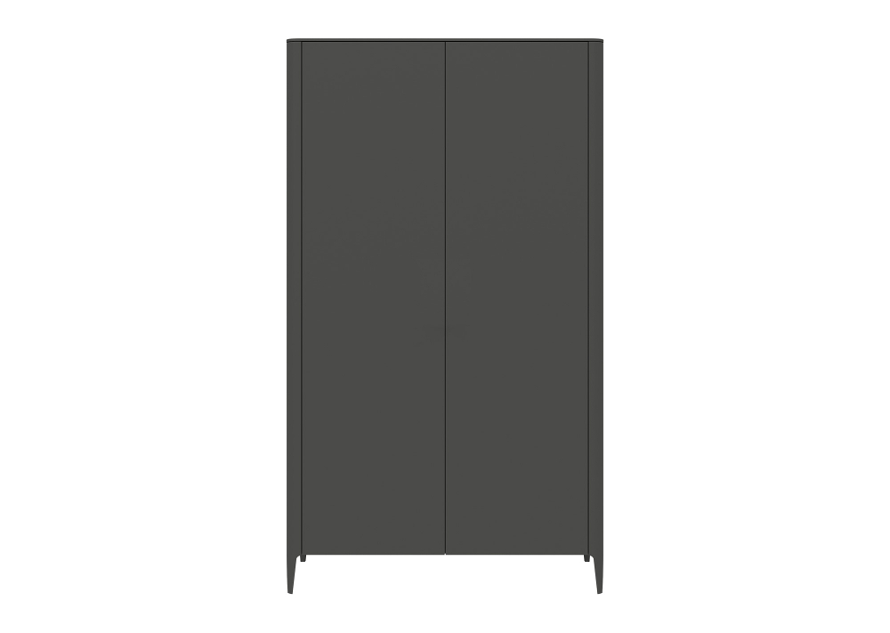 Шкаф Type 2-х створчатый высокий (темно-серый)