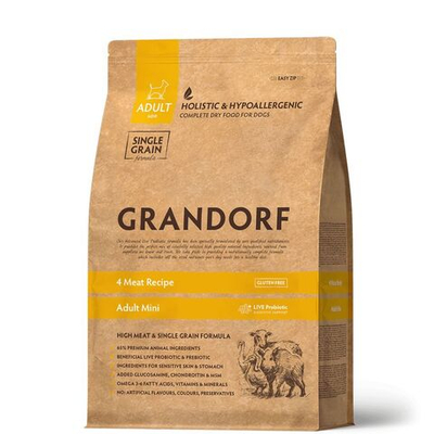 Grandorf Dog Mini корм сухой для собак 4 вида мяса