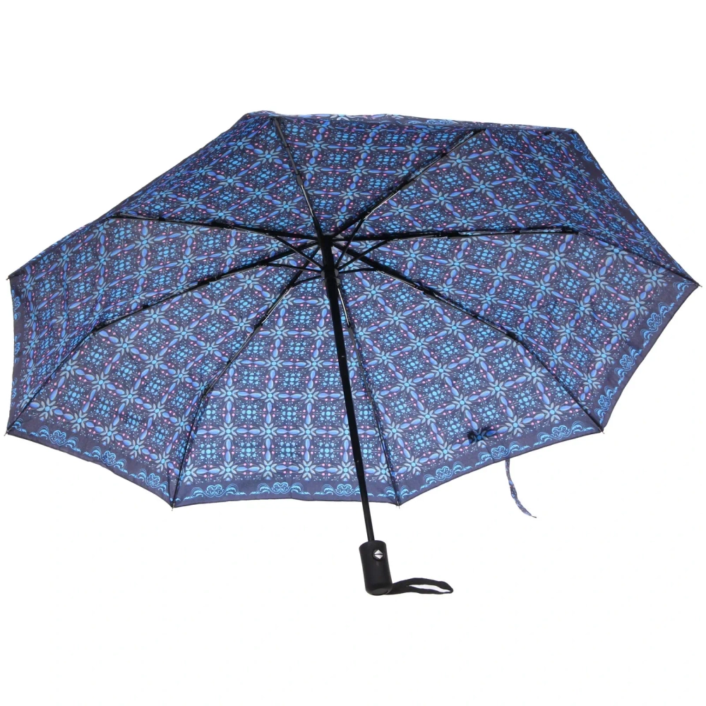 New Зонт женский автомат «Ultramarine - Романеско», микс 4 цвета, 8 спиц, d-108см, длина в слож. виде 28см