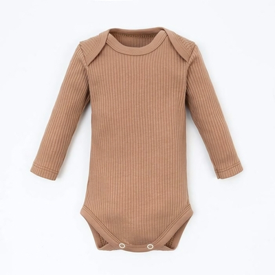 Боди с дл.рукавом BASIC LINE, рост 74-80 см, коричневый (Крошка Я)