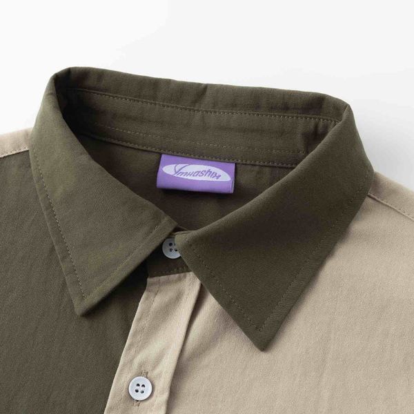 Сорочка Puff коричневая/песочная - фото 3