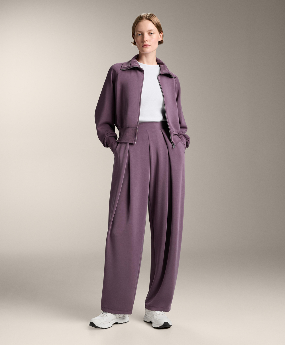 Oysho Куртка с высоким воротником, сиреневый