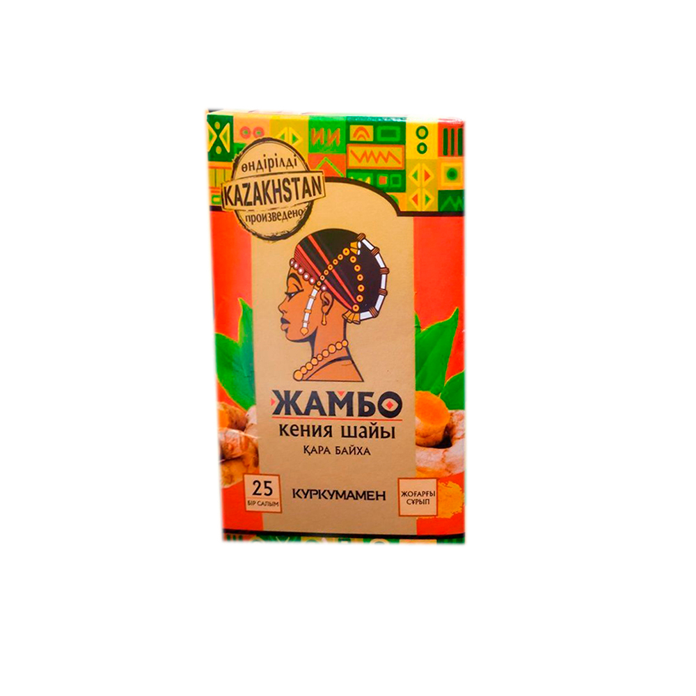 Чай "Жамбо" с куркумой высший сорт, 25шт, «Алыс», Казахстан