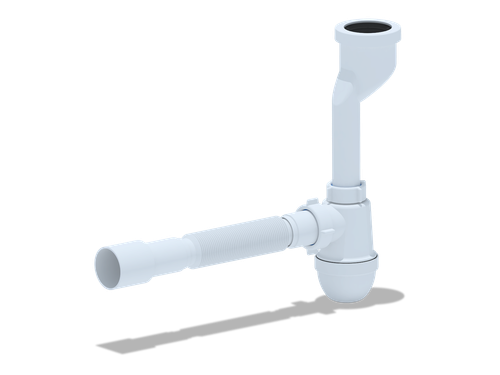 Сифон для писсуара Ани 40-50 с гофрой 40*40/50   82491