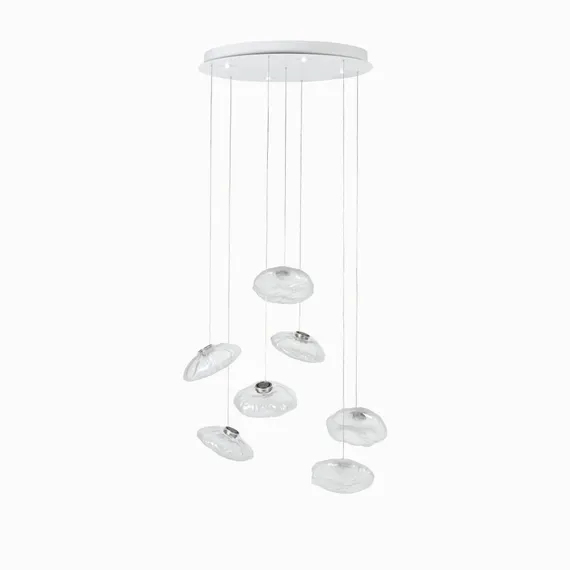 Подвесной светильник Cloud Ø90 см, прозрачный, белый