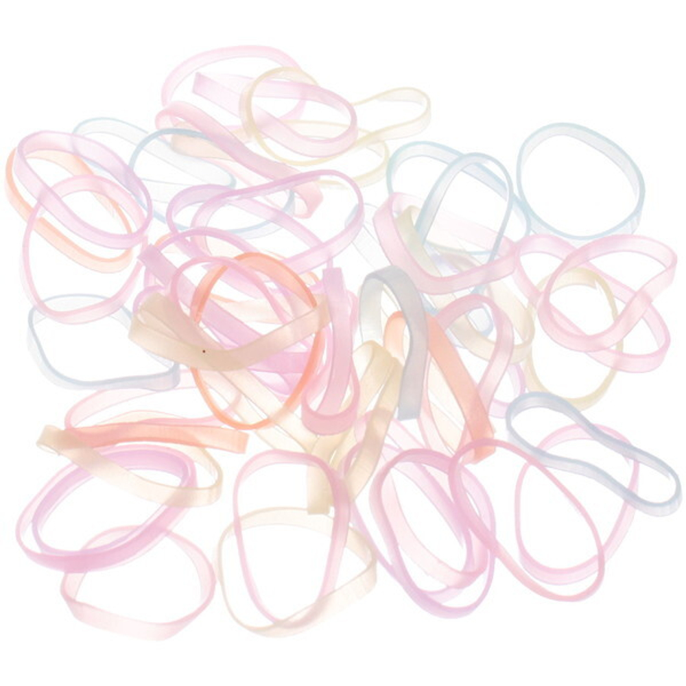 Резинки для волос силиконовые 100шт «Mini miracle - Бетти», цвет микс ,11*14,5см