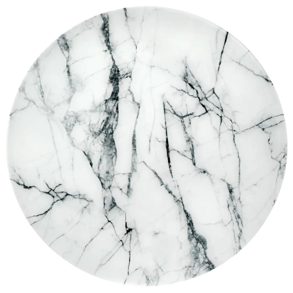 Набор кофейных столиков Bradex Home ов Tango белый мрамор с белыми ножками