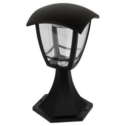 Садово-парковый светильник ЭРА ДТУ 07-8-001 Валенсия черный 4 гранный напольный IP44 светодиодный 8Вт 3000K