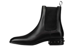 CL Calfskin Studs Short Chelsea Boots Men"s Black