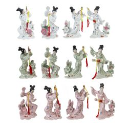 GAEM Фигурка декоративная "Гейша" (блок 4 шт), L11,5 W6,5 H15 см, 4в.