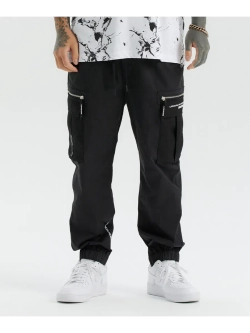 Брюки-джоггеры в стиле карго с жаккардовым рисунком