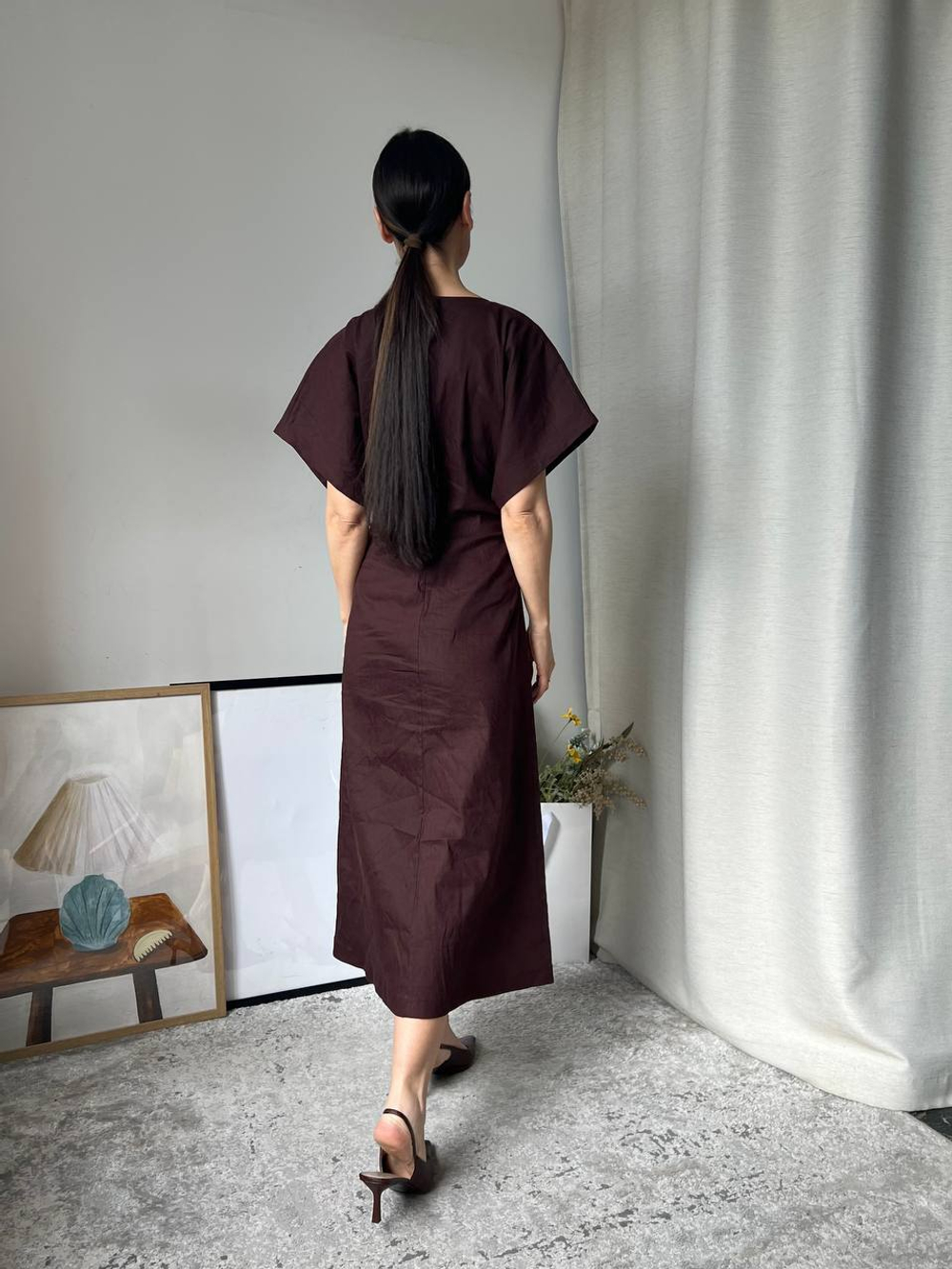 Платье Massimo Dutti льняное, s
