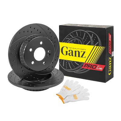 Диск тормозной GANZ задний перфорированный PRO-Line с покрытием (комплект - 2 шт) MB C-205 13 Арт.: GIJ06249S