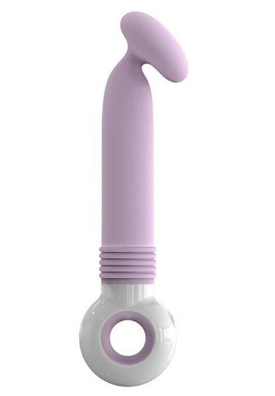 Розово-белый вибратор O-zone с яйцевидной головкой