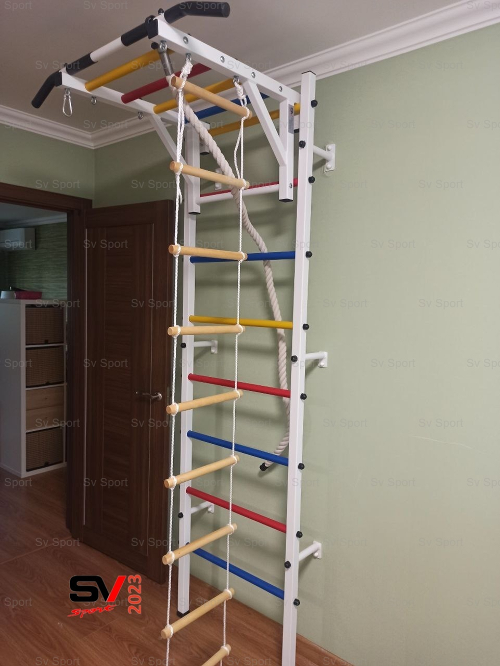 Монтаж шведской стенки Sv Sport в бетонные, кирпичные стены