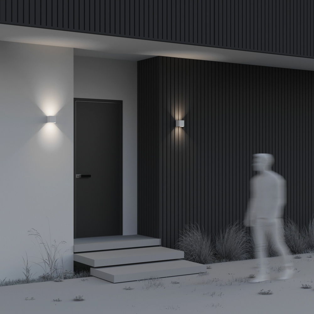 Уличный настенный светодиодный светильник Maytoni Fulton O572WL-L6W