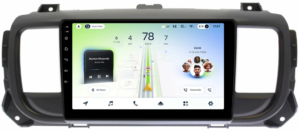 Магнитола для Peugeot Traveller/Expert, Citroen SpaceTourer/Jumpy, Opel Zafira Life/Vivaro - Teyes CC4L монитор 9" IPS на Android 14, Snapdragon 662, CarPlay, 4G SIM-слот