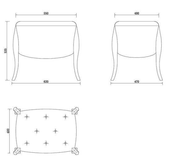 Пуфик RIMINI, FRATELLI BARRI