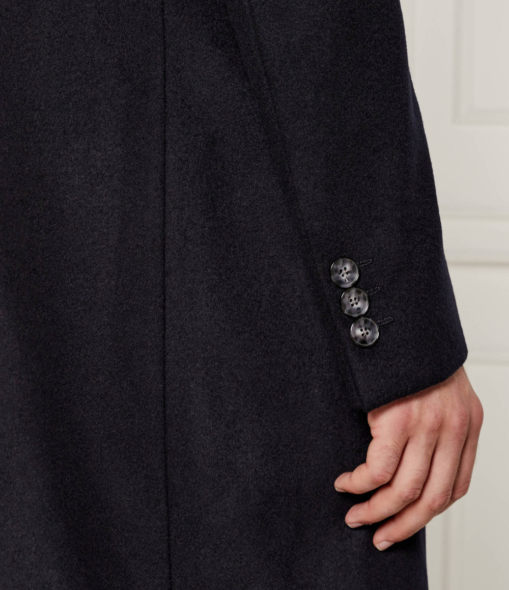 Хлопковое пальто Hyde BOSS BLACK - темно-синий(50525739)