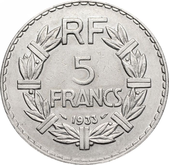 5 франков 1933 Франция