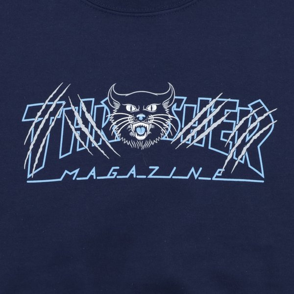 Свитшот Thrasher Gato Crewneck (navy) артикул: - купить в магазине Дайс