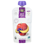 Love Child Organics, Nature's Path, органическое детское пюре, для детей от 6 месяцев, яблоки, бананы, голубика, 113 г (4 унции)