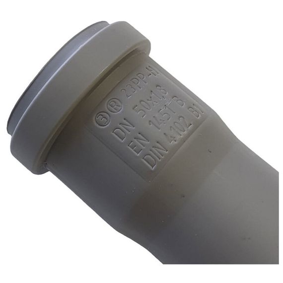 Труба Ostendorf 50х1000 мм HTEM внутр. кан. PPS серый купить в Москве и Московской области по низкой цене с доставкой по России — (3) Труба Ostendorf 50х1000 мм HTEM внутр. кан. PPS серый — (3)