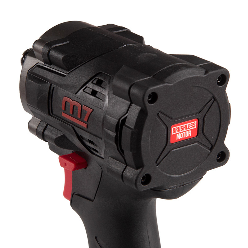 MIGHTY SEVEN (DW-404A) Гайковерт аккумуляторный ударный 1/2", 900 Нм, 18 В, укороченный, кейс