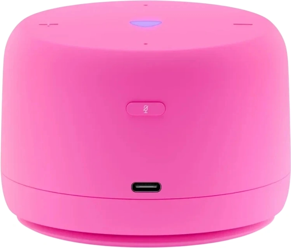 Умная колонка Yandex Станция Лайт 2 без часов Алиса розовый 6W 1.0 BT/Wi-Fi 10м (YNDX-00028PNK)