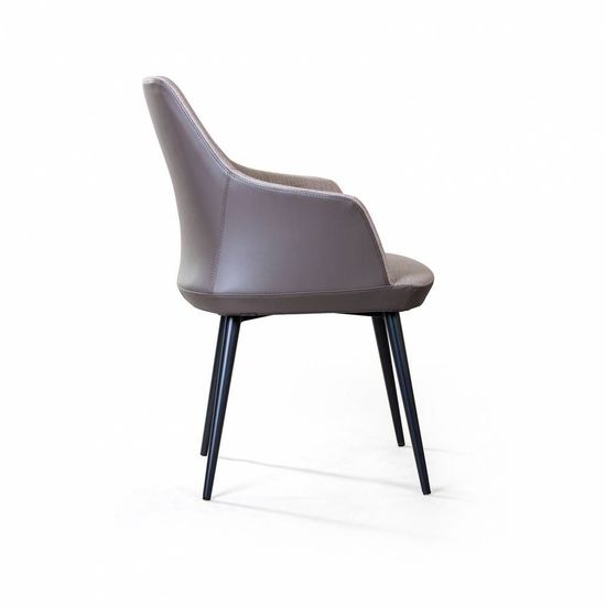 Стул с подлокотниками Frank, рогожка комби бежевый