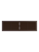 Решетка вентиляционная РП. фланец 432х117 переточная 455х133 пластик Brown ERA