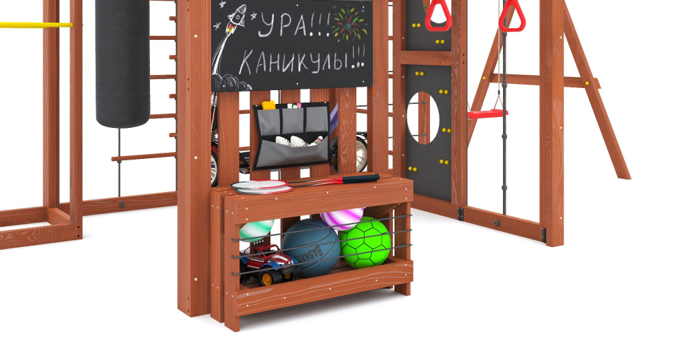 Детская площадка Савушка КУБ-6 (Махагон)