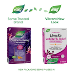 Nature's Way, Umcka®, жевательные таблетки для облегчения симптомов простуды и гриппа, для детей от 6 лет, со вкусом апельсина, 20 таблеток