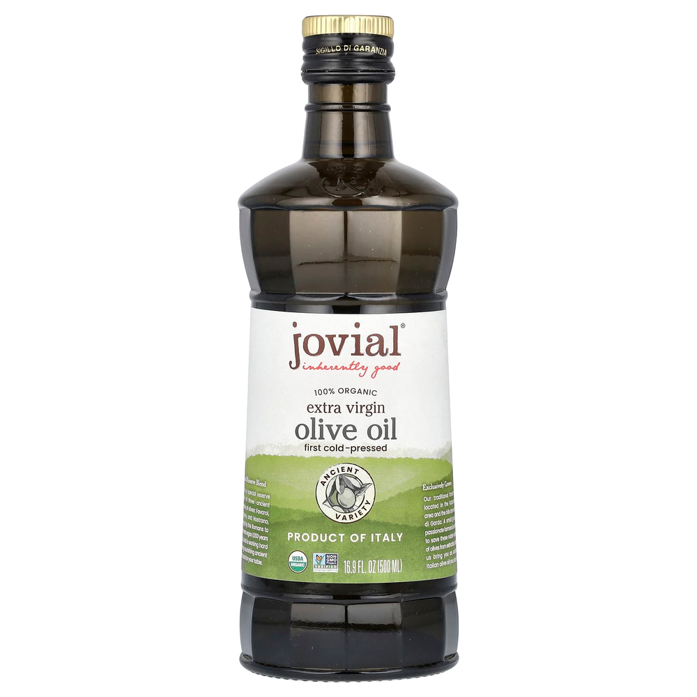 Jovial, 100% органическое оливковое масло холодного отжима, 500 мл (16,9 жидк. унц.)