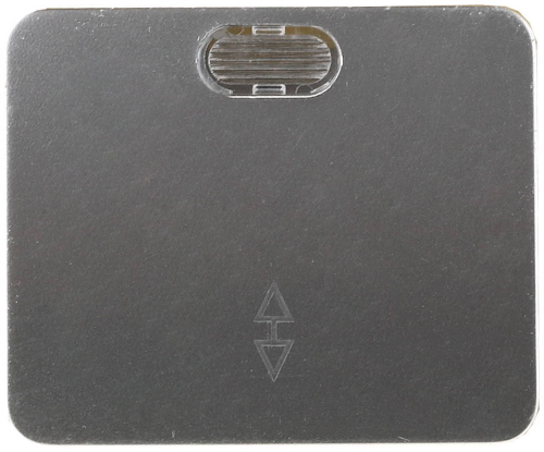 Выключатель СВЕТОЗАР ″ГАММА″ проходной, с подсветкой, одноклав., без вставки и рамки, цвет светло-серый металлик, 10A