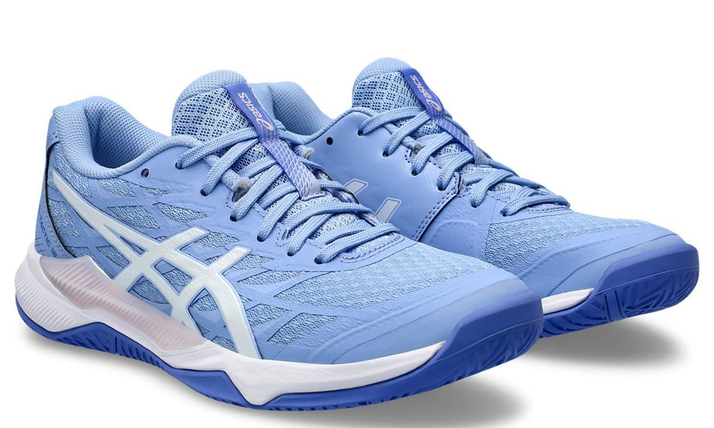 Женские кроссовки для бадминтона/сквоша Asics Gel-Tactic 12 - light sapphire/white