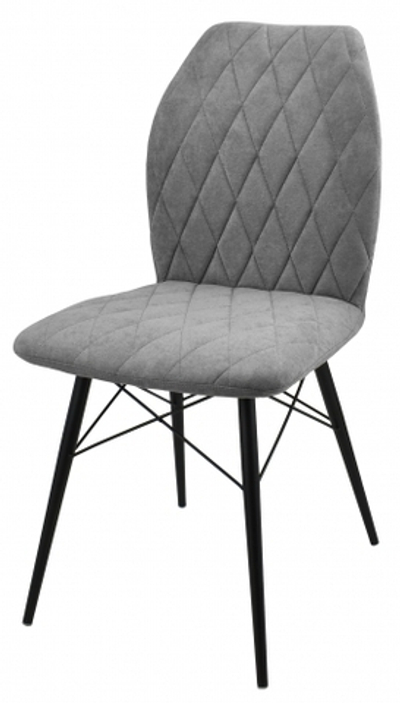 Стул "Лацио" ЛЮКС ЭМАЛЬ ТИТАН МУАР, ткань iceberg latte