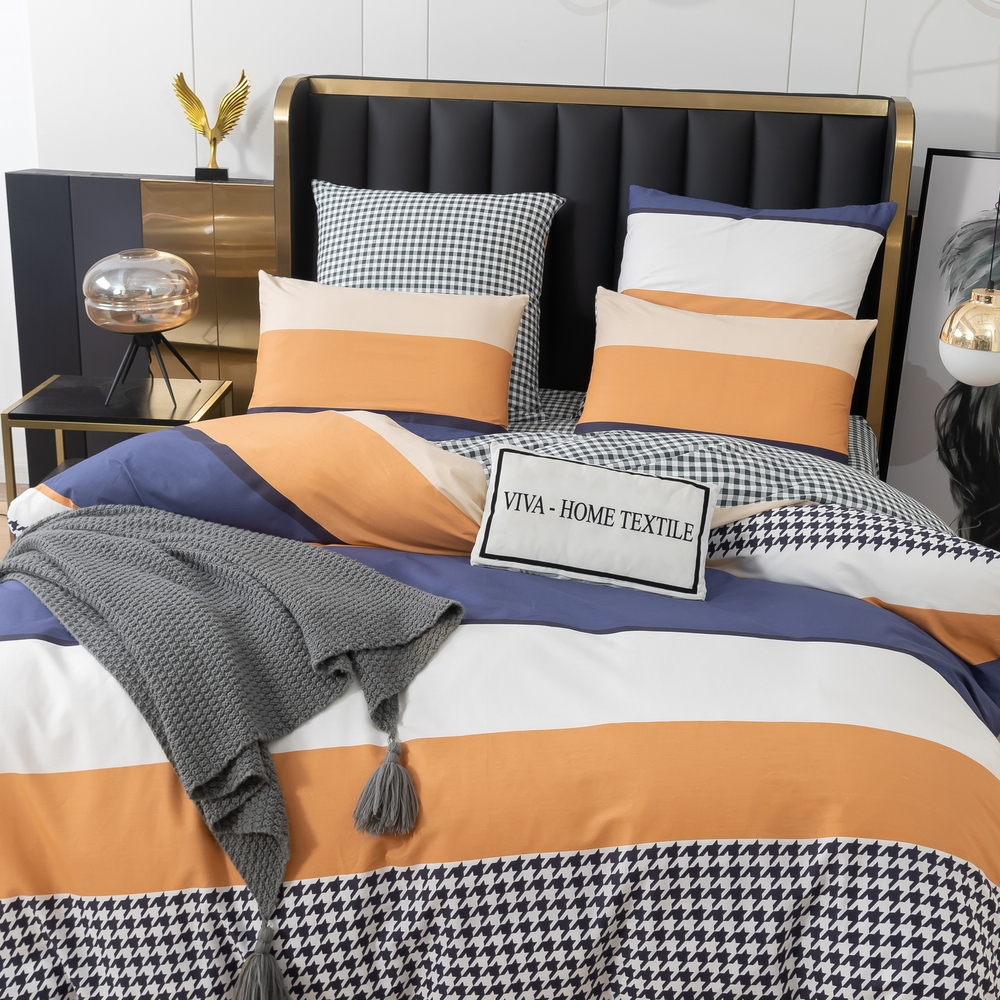 Комплект постельного белья Люкс Сатин 100% хлопок на резинке AR329