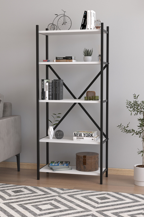 Стеллаж TROYA 150х65 - белая