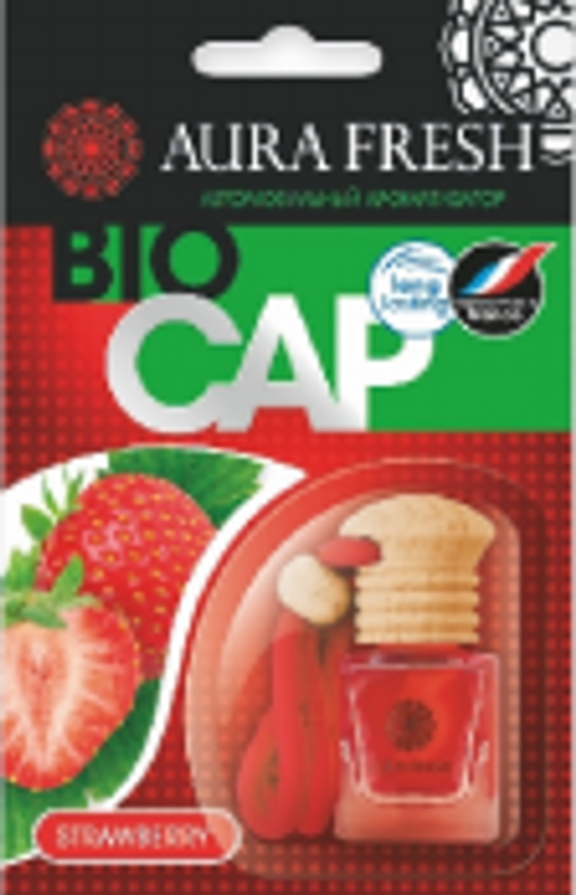 Аром-р AURA FRESH BIO CAP Strawberry, кор.20-шт.