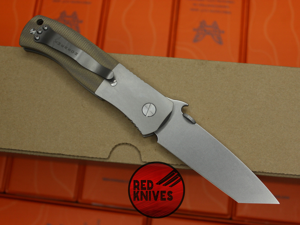 Нож Emerson CQC-7 - больстеры титан +микарта светлая