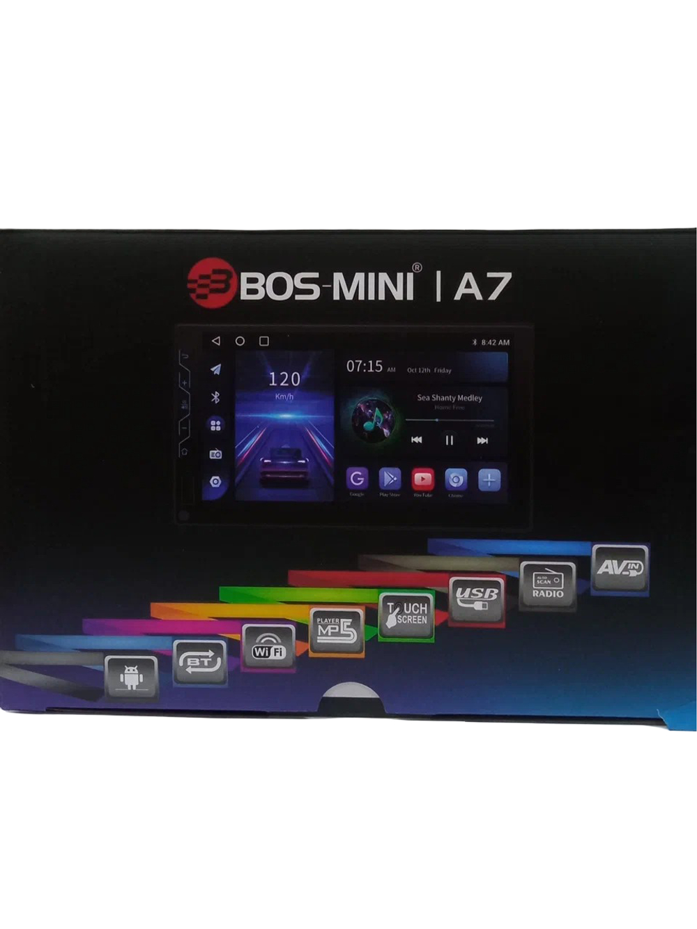 Автомагнитола 2DIN LED DSP7" Android 4+64GB AHD BOS-MINI A7