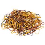 Резинки для волос НАБОР 500 шт., силиконовые, маленькие, коричневый, прозрачный, MONTE VITA, 457067