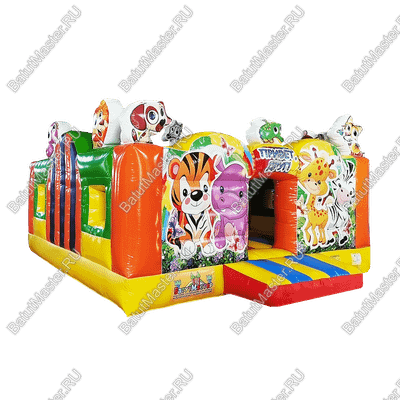 Коммерческий батут "Добрые зверята", 5*5*2.8 м