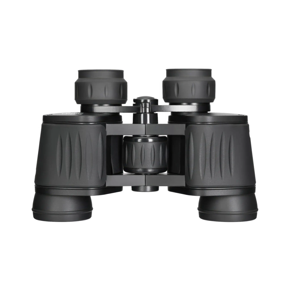Бинокль Levenhuk New Atom 7x35 - вид спереди, черный корпус