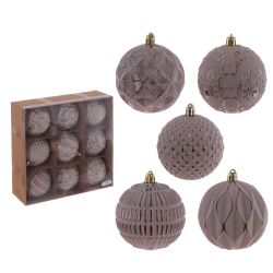 GAEM Набор из 9шт Украшение новогоднее "Шар", D 8 см, L24 W8 H24 см