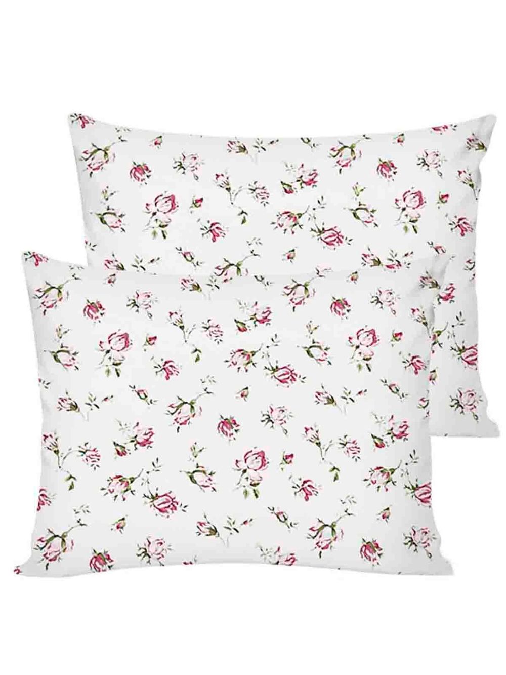 Постельное белье перкаль Сказка "Розовые бутоны" 2-спальное Наволочка 50х70 см 2 шт Простынь на резинке 160x200 см Пододеяльник 175x215 см