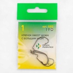 Крючок офсетный Fish Season Worm с большим ухом 3312 BN