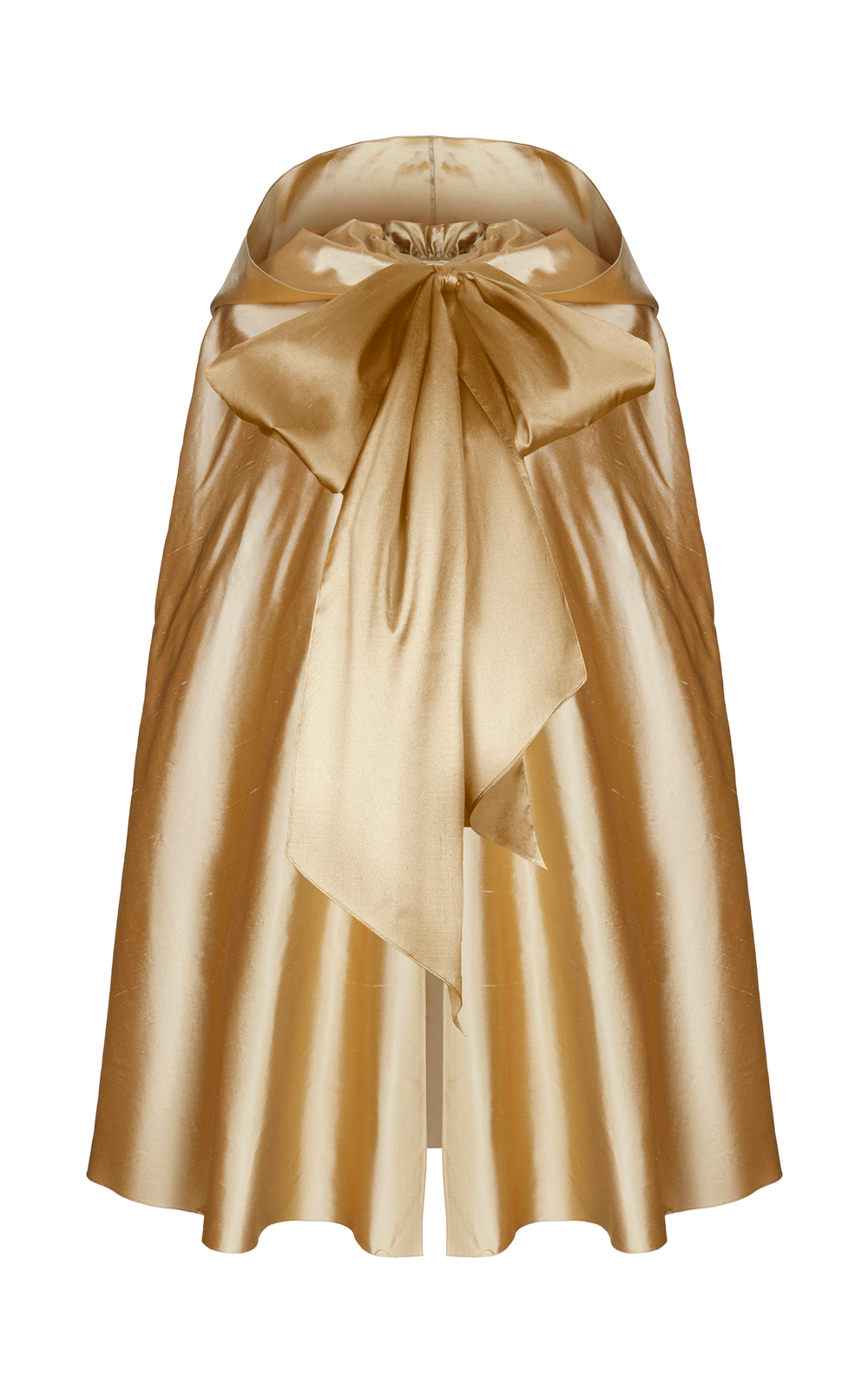 Накидка с бантом из шелка